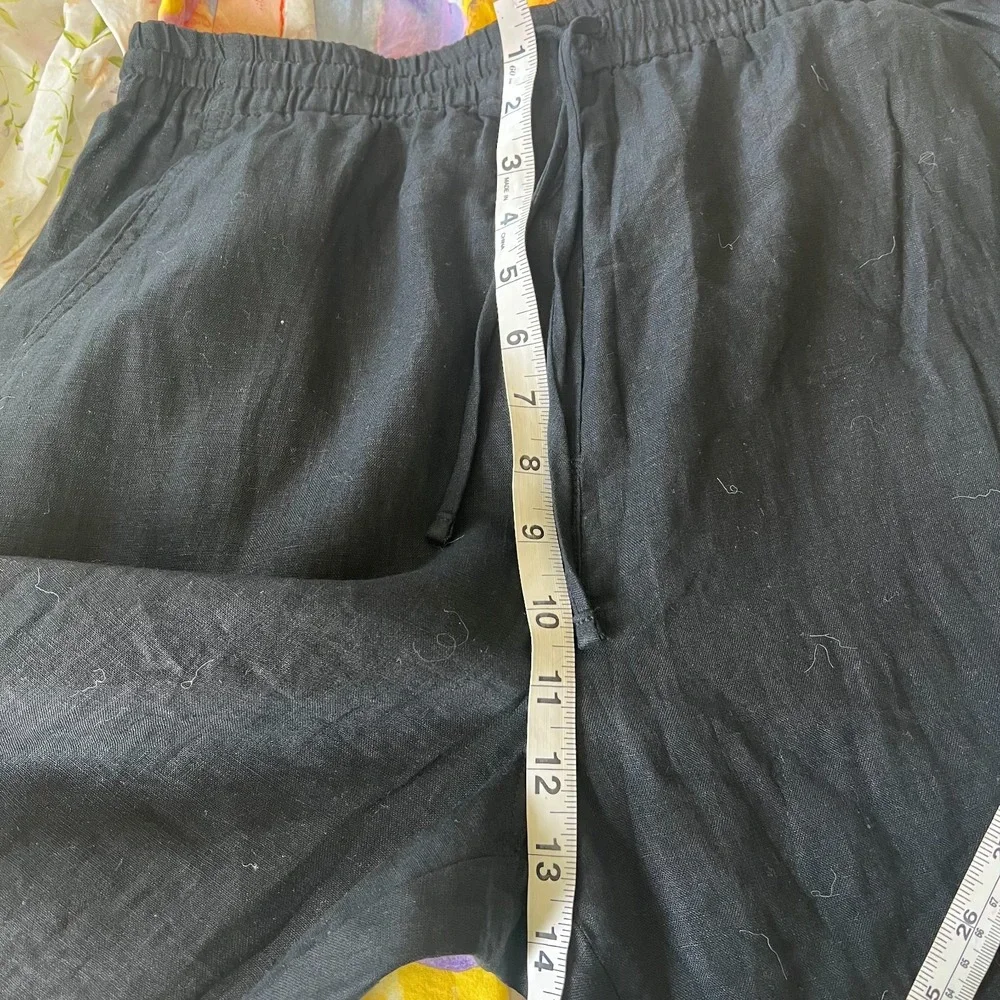 Banana Republic pants relaxed straight fit 100% Linen size medium beach summer